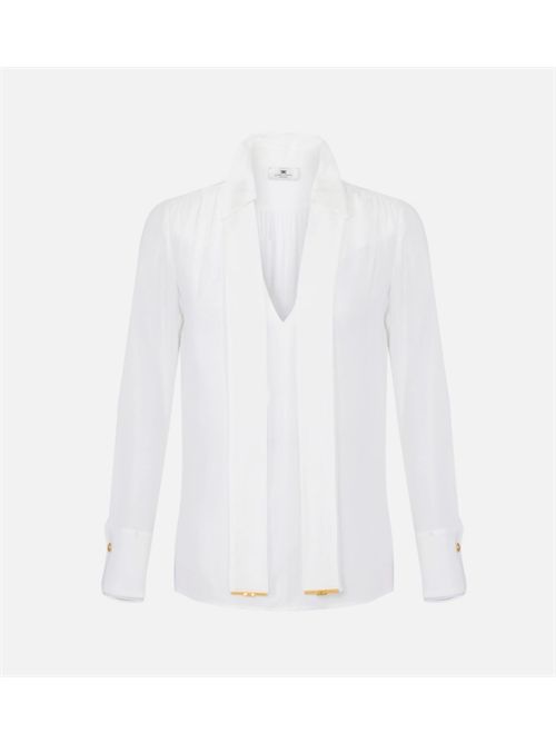 SHIRT WITH SASH ELISABETTA FRANCHI | CA14661E2360 avorio